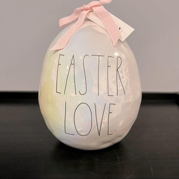 Rae Dunn Iridescent Ceramic Easter Egg--EASTER LOVE - Picture 7 of 16